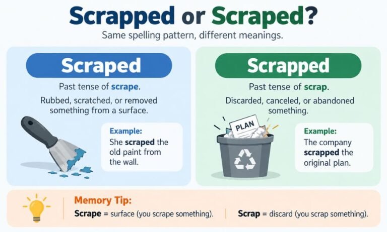 Scrapped or Scraped