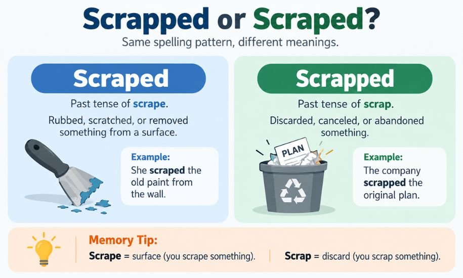 Scrapped or Scraped