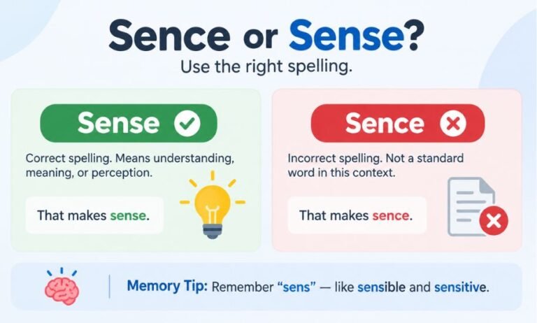 Sence or Sense