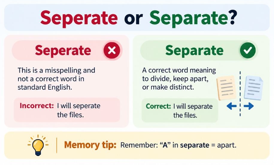 Seperate or Separate