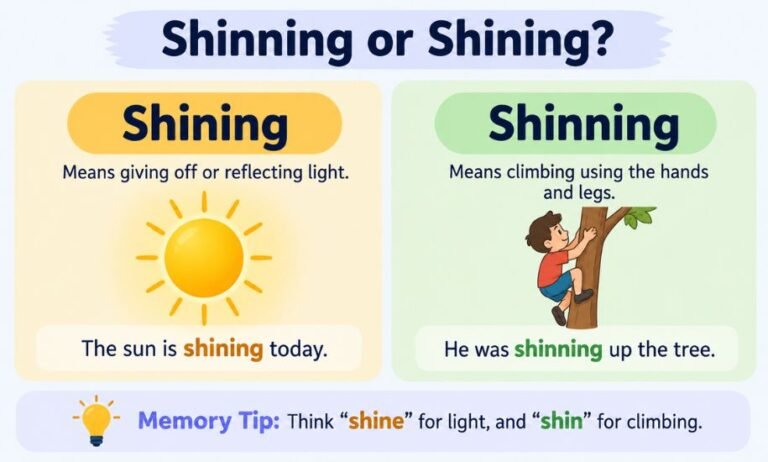 Shinning or Shining