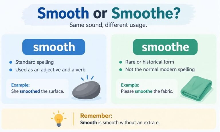 Smooth or Smoothe
