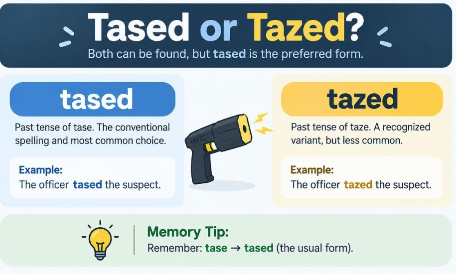Tased or Tazed
