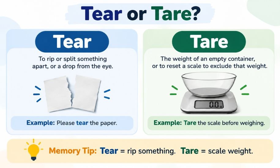Tear or Tare