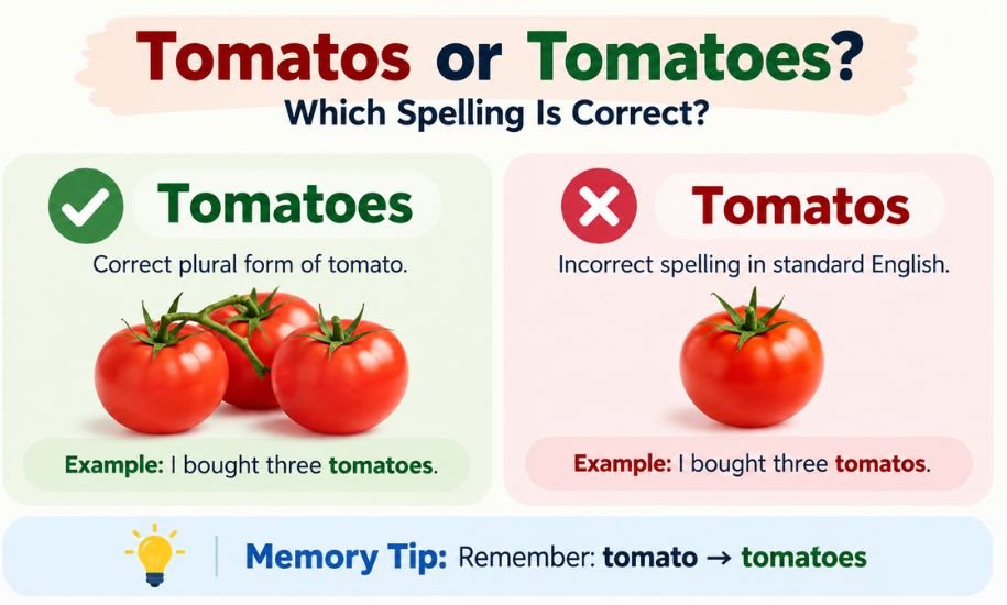 Tomatos or Tomatoes