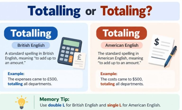 Totalling or Totaling