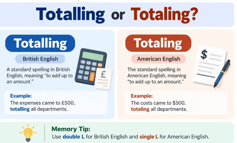 Totalling or Totaling