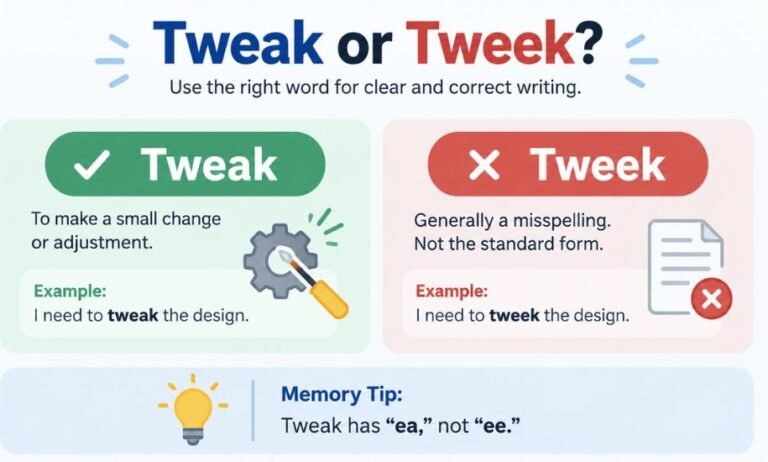 Tweak or Tweek