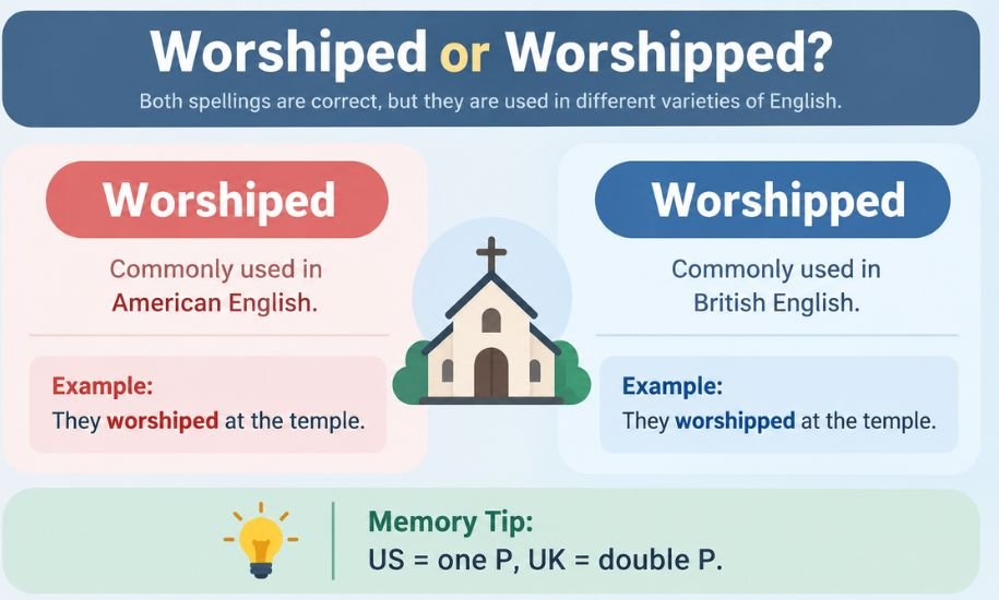 Worshiped or Worshipped