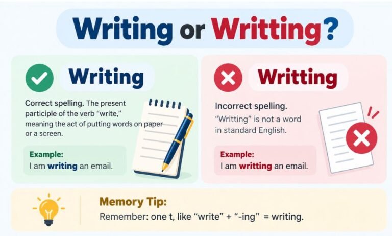 Writting or Writing