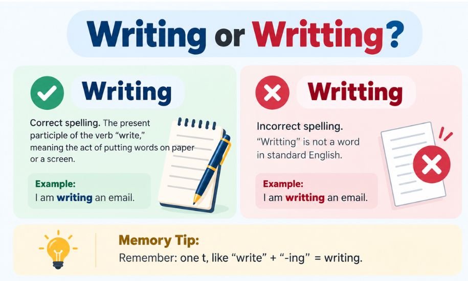 Writting or Writing