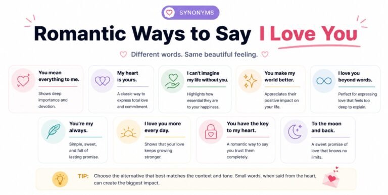 romantic ways to say i love you