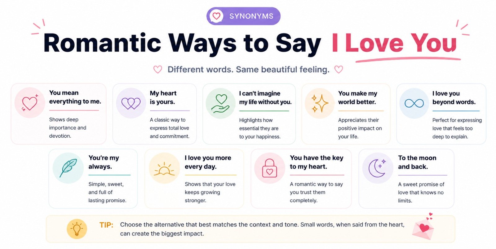 romantic ways to say i love you