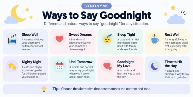 Ways to Say Goodnight