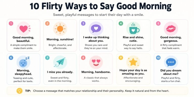 Flirty Ways to Say Good Morning