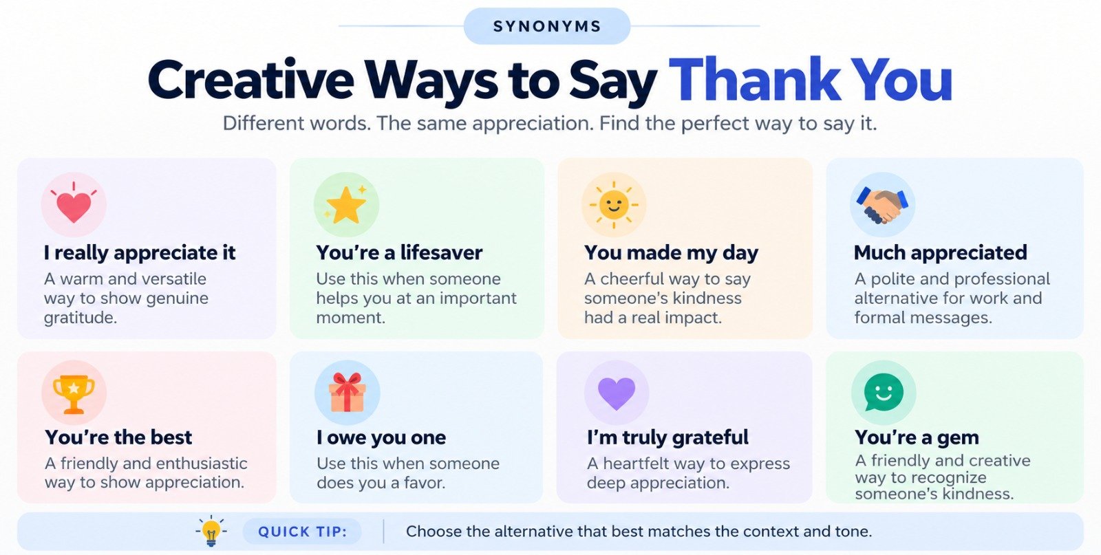 Creative Ways to Say Thank You