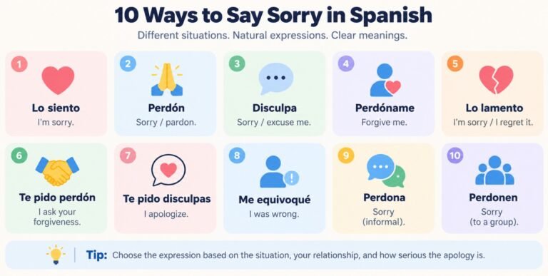 5 Ways to Say Sorry in Spanish