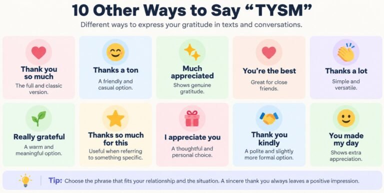 What Does TYSM Mean in Text