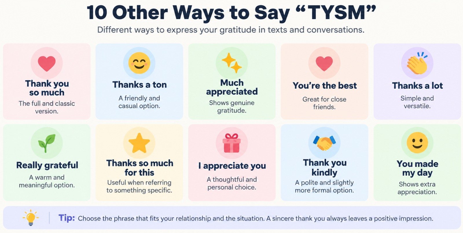 What Does TYSM Mean in Text