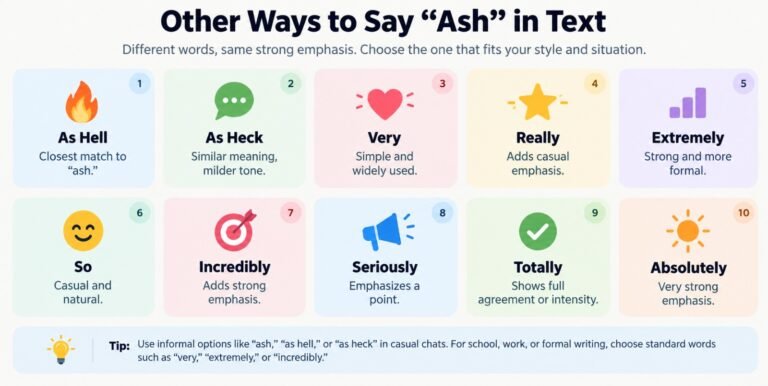 What Does Ash Mean in Text