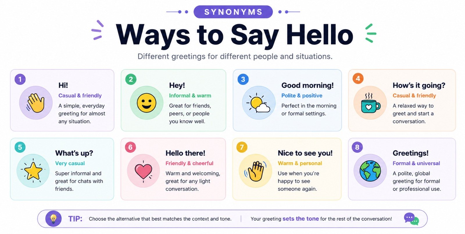 Ways to Say Hello
