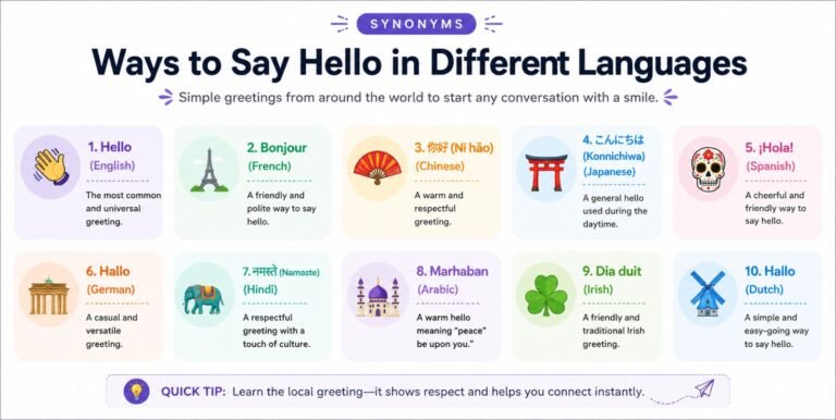 Ways to Say Hello in Different Languages