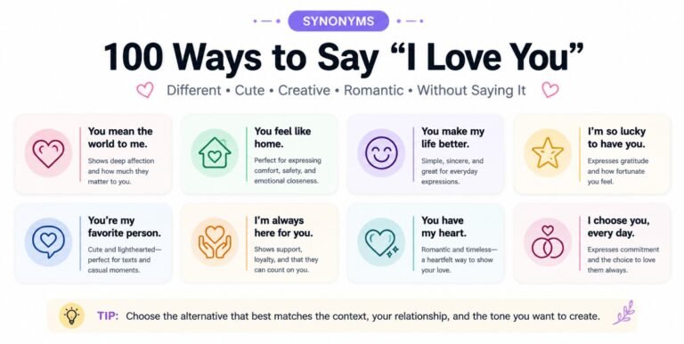 ways to say i love you