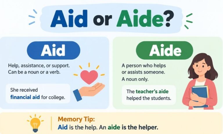 Aid or Aide