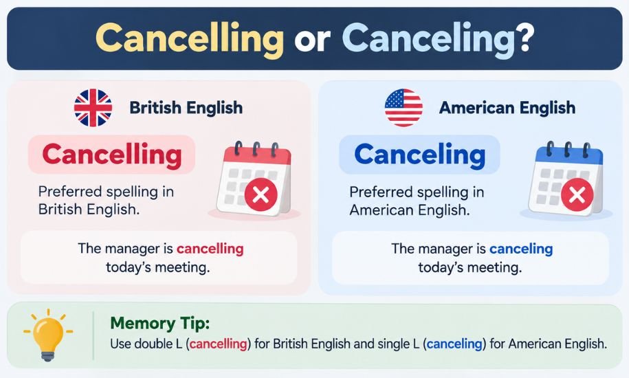 Cancelling or Canceling