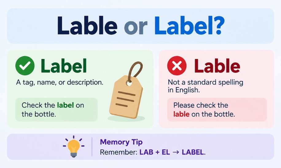 Lable or Label