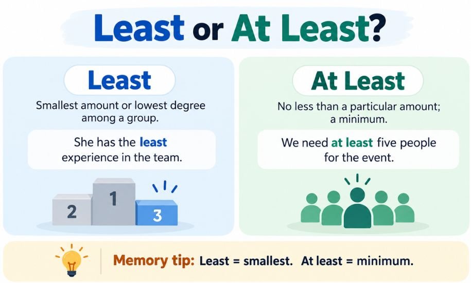 Least or Atleast