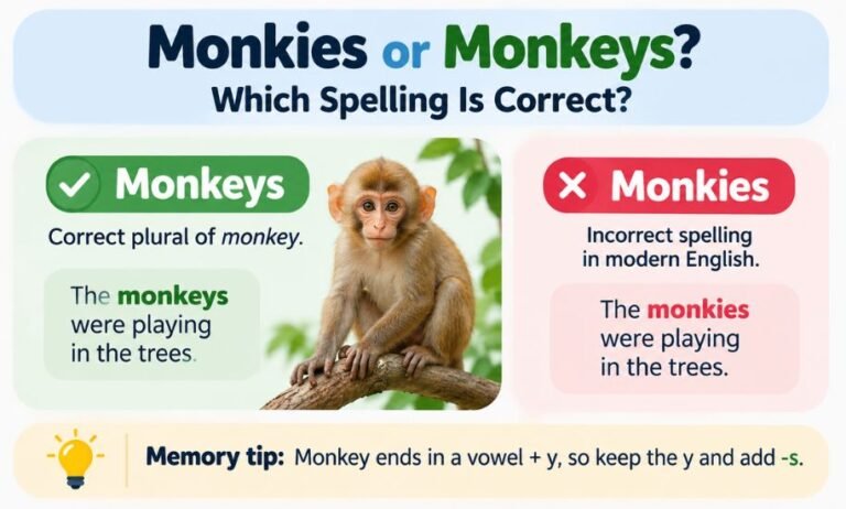 Monkies or Monkeys