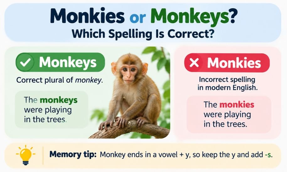 Monkies or Monkeys
