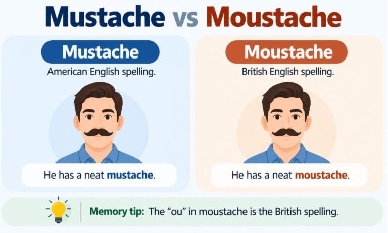 Mustache vs Moustache