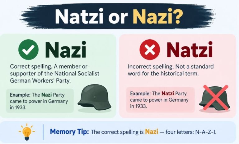 Natzi or Nazi