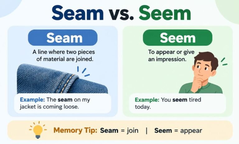 Seam vs. Seem