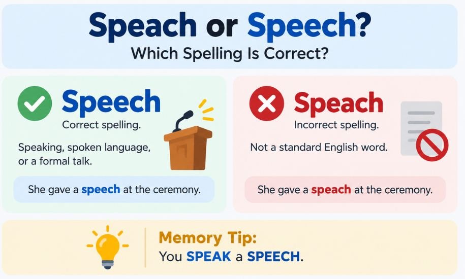 Speach or Speech