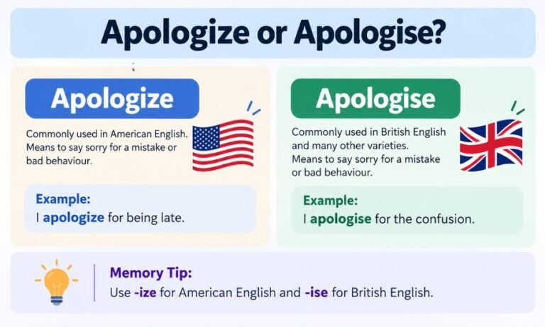 apologize or apologise