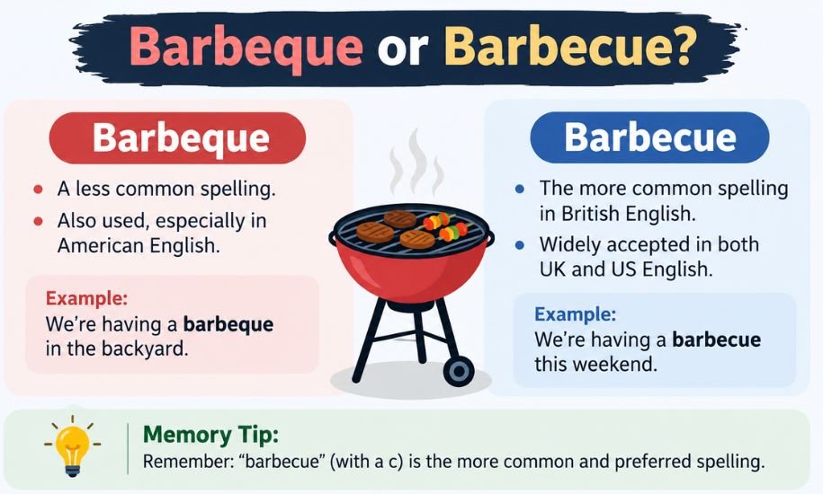 barbeque or barbecue