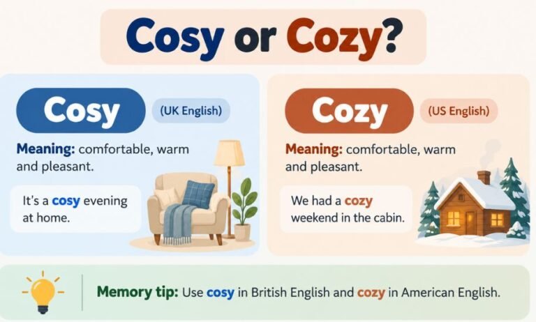 cosy or cozy