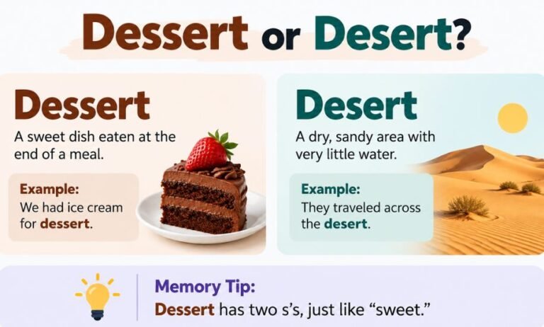 dessert or desert