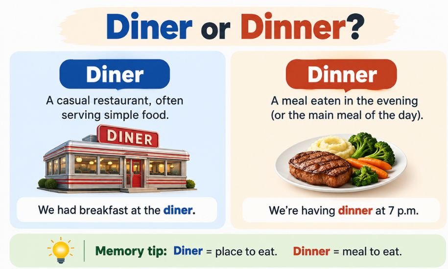 diner or dinner