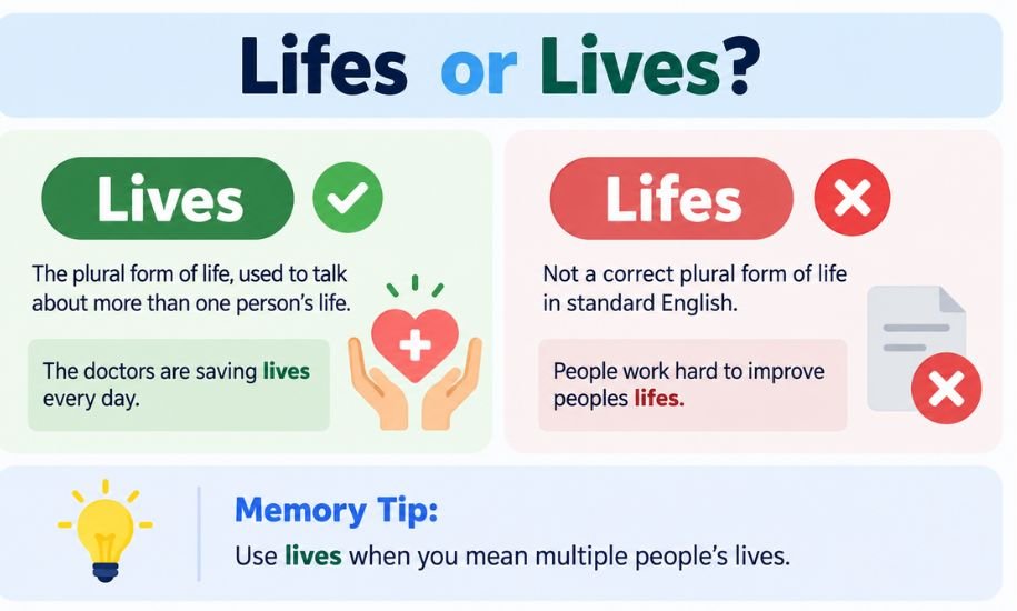 lifes or lives