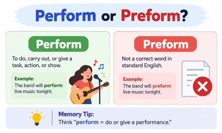 perform or preform