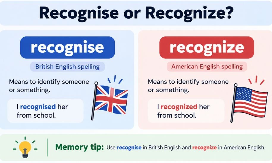 recognise or recognize