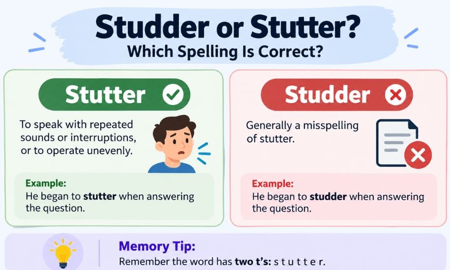 studder or stutter